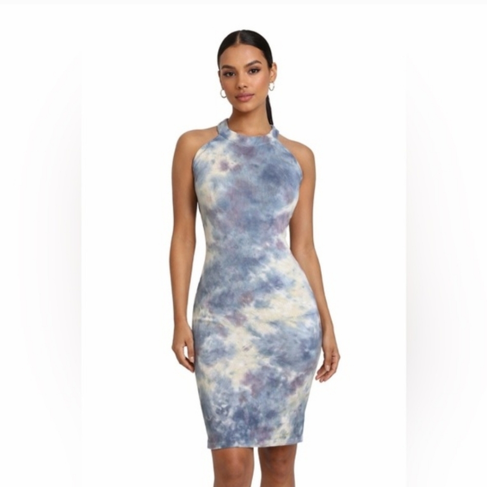 Young Fabulous & Broke Maverick Ribbed Tie-Dye Sleeveless Midi Dress Size XS NWT